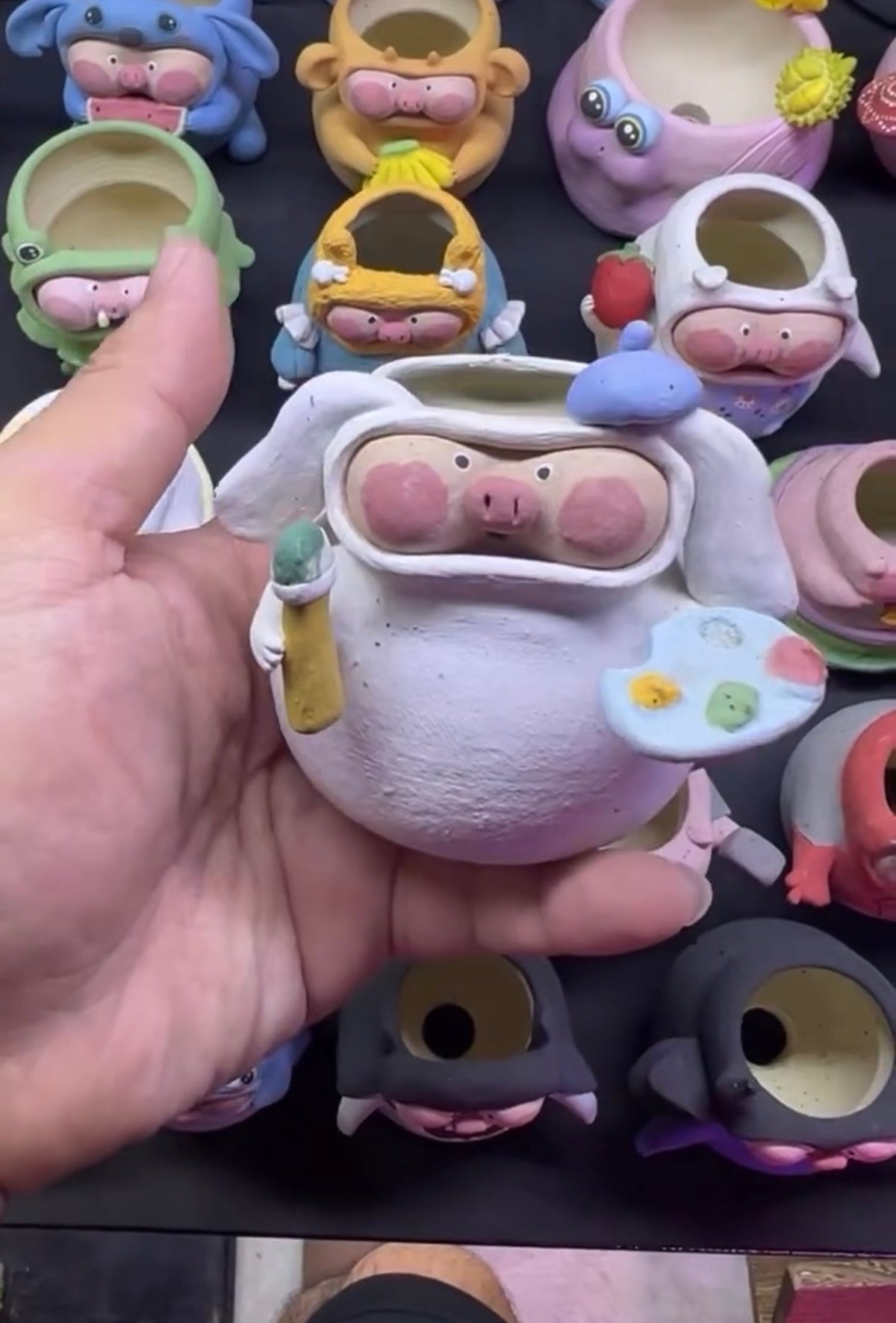 3 piggy pots for Diana