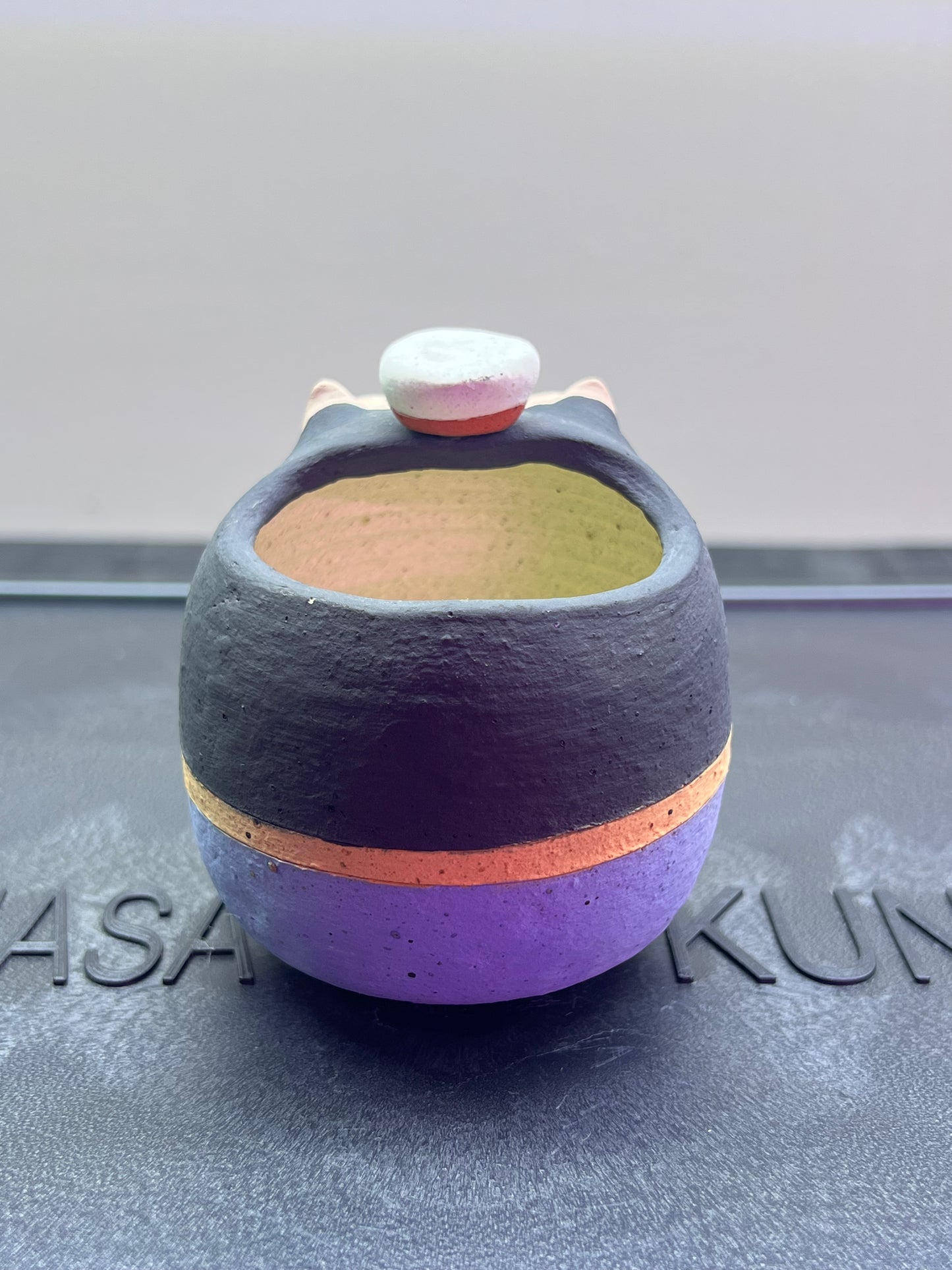 Captain Piggy Pot — 2.5" Handmade Wood-Fired Coarse Clay Succulent Planter